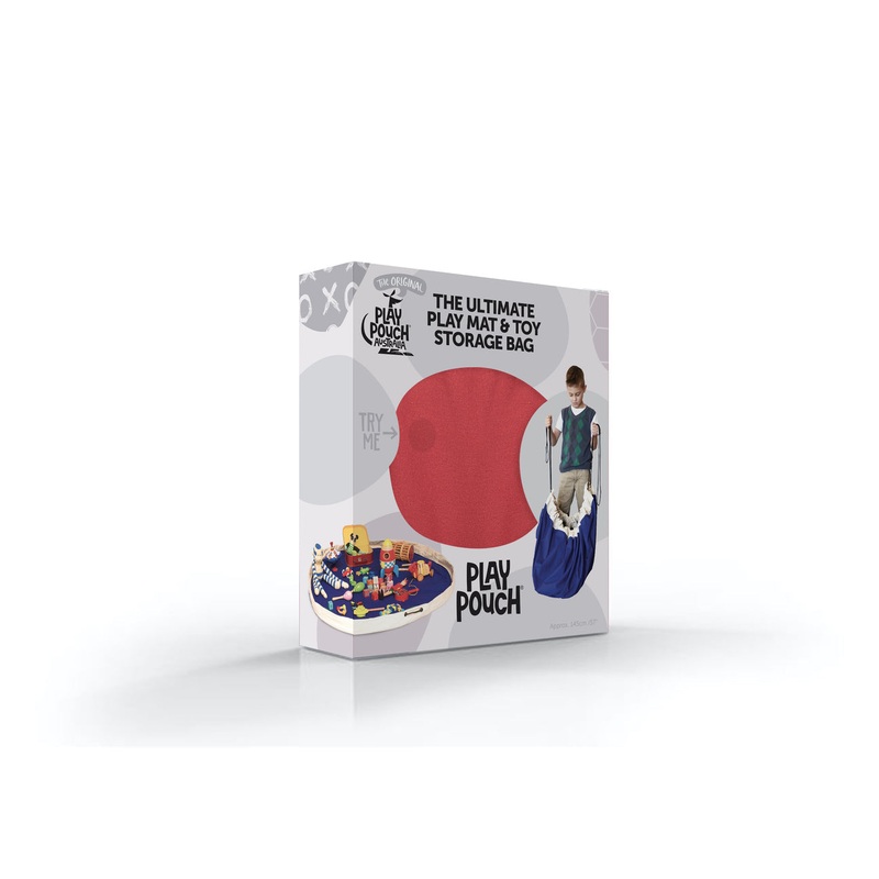 TOY BAG & PLAY MAT ROCKET RED