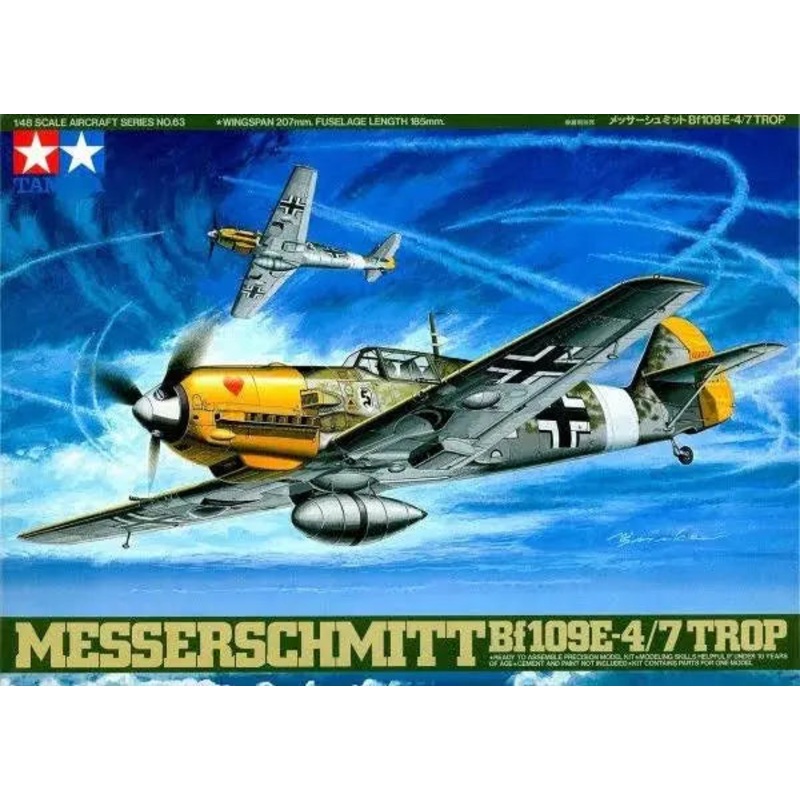 TAMIYA 1:48 BF109E-4/7 TROP MESSERSCHMIT