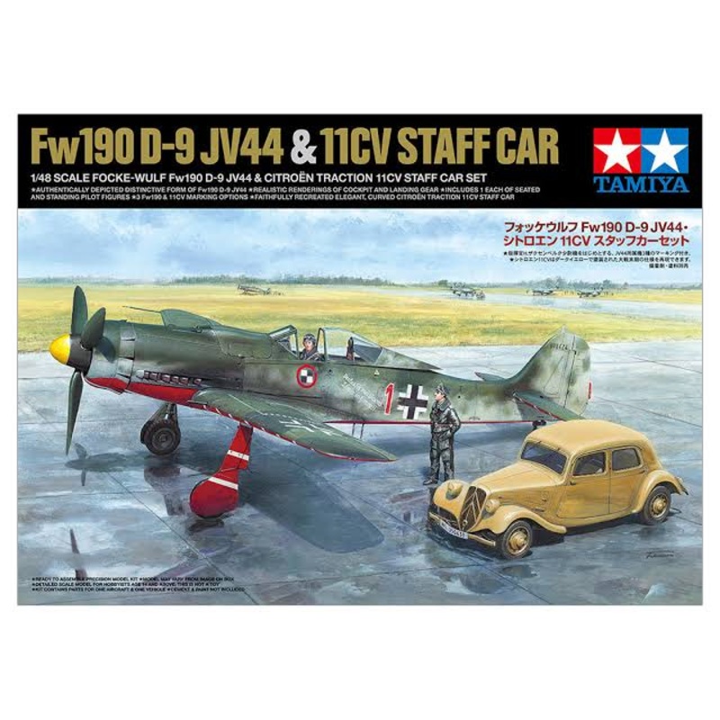 Tamiya 1:48 Fw190 D-9 Jv44 & Staff Car