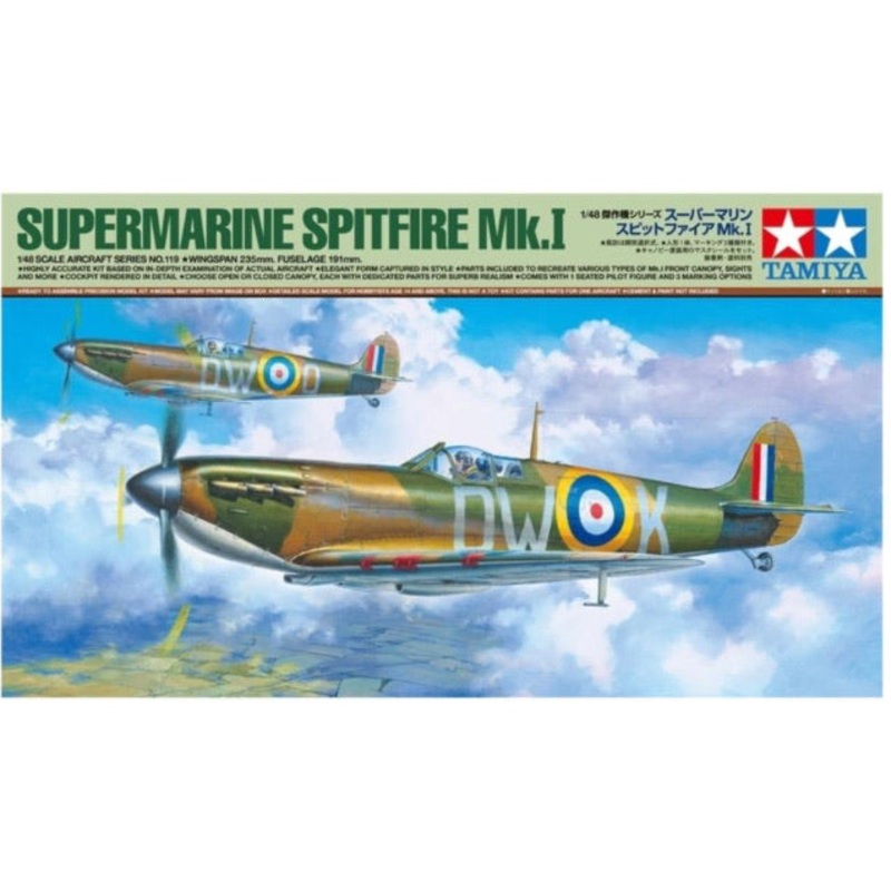 TAMIYA 1:48 SUPERMARINE SPITFIRE MK.1
