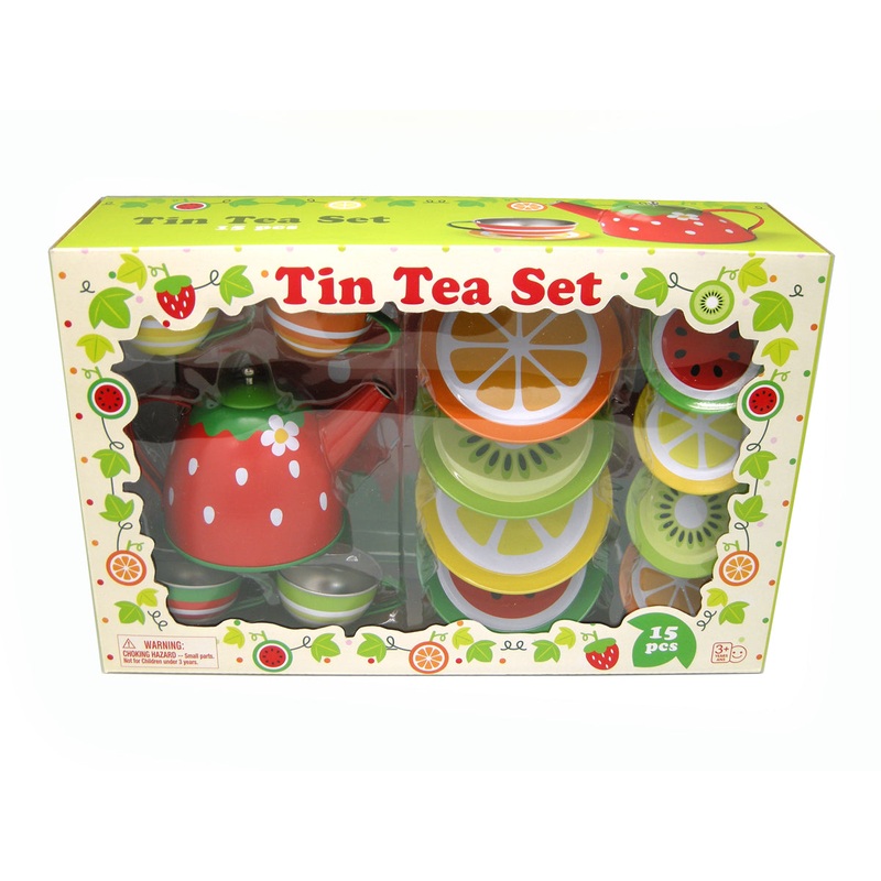 TEA SET TIN FRUIT