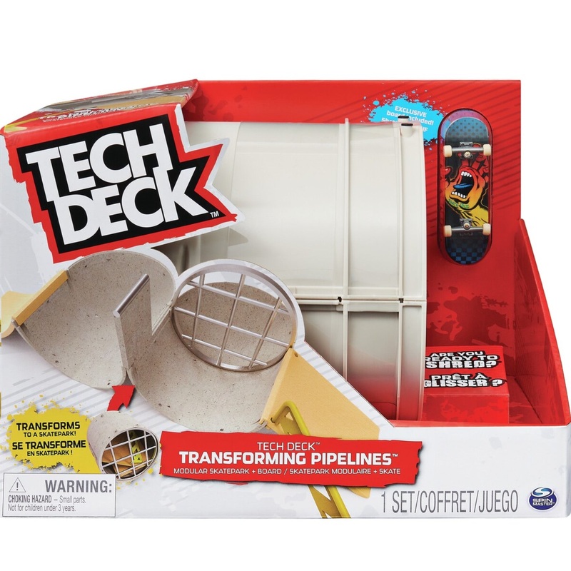 TECH DECK TRANSFORMING PIPELINE RAMP