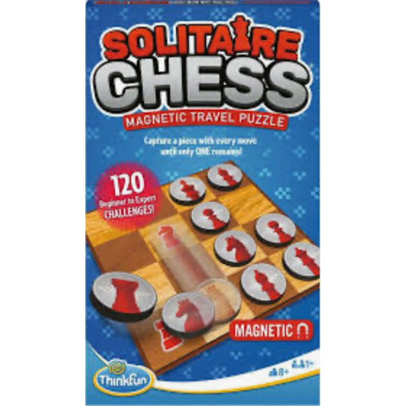THINKFUN SOLITAIRE CHESS MAGNETIC TRAVEL