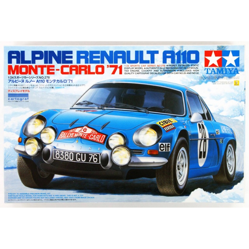 Tamiya 1:24 Alpine A110 Monte Carlo 71