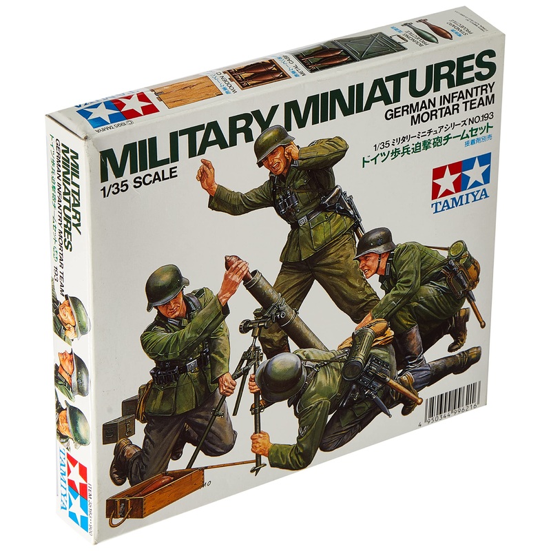 TAMIYA 1/35 GERMAN GUN AND MORTAR TEAM