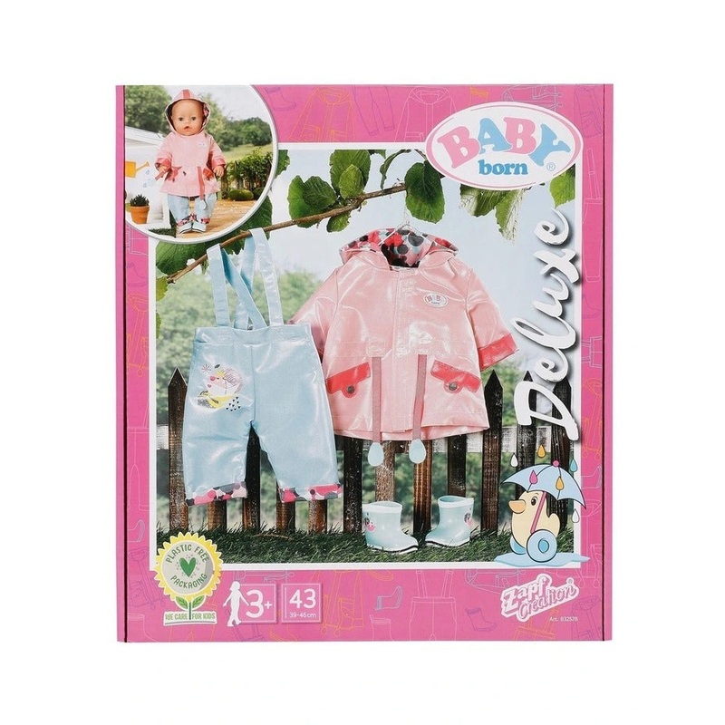 BB BABY BORN RAIN SET DELUXE 43CM