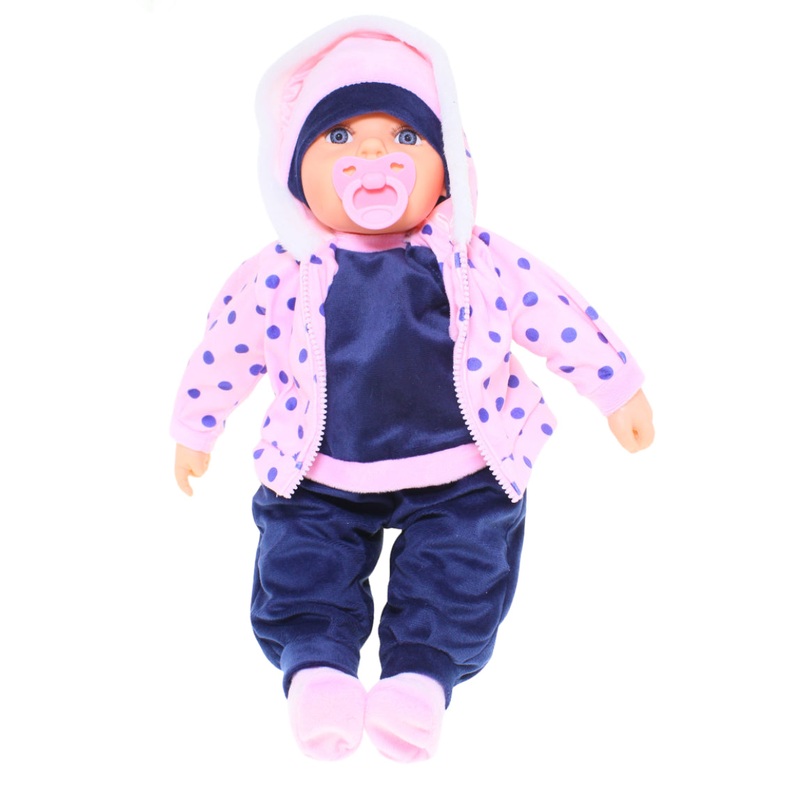 BABY DOLL ELIZA PINK POLKA DOT W DUMMY
