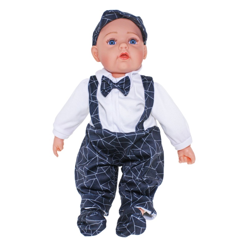 BABY DOLL LIAM NAVY JUMPSUIT W BOW TIE