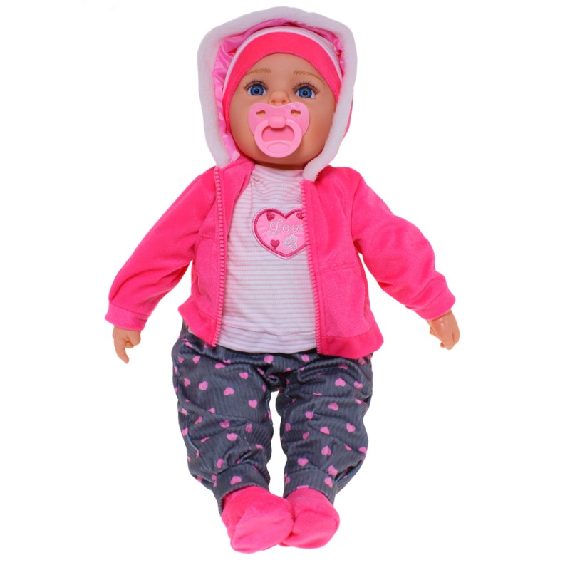 Baby Doll Zoe Pink W Dummy