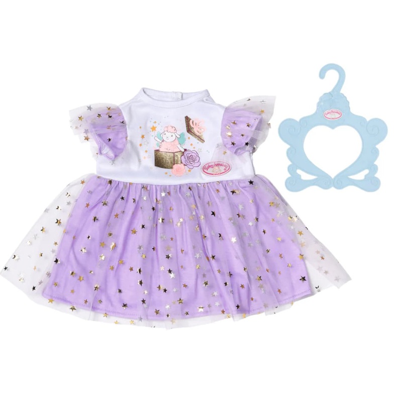 BB BABY BORN LILAC TUTU DRESS 43CM