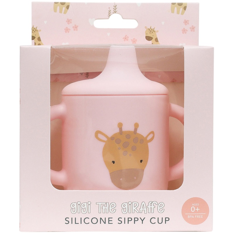 SPLOSH BABY GIRAFFE SILICONE SIPPY CUP