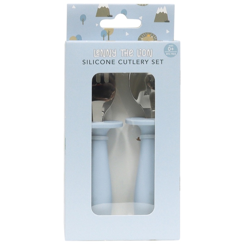 SPLOSH BABY LION SILICONE CUTLERY SET