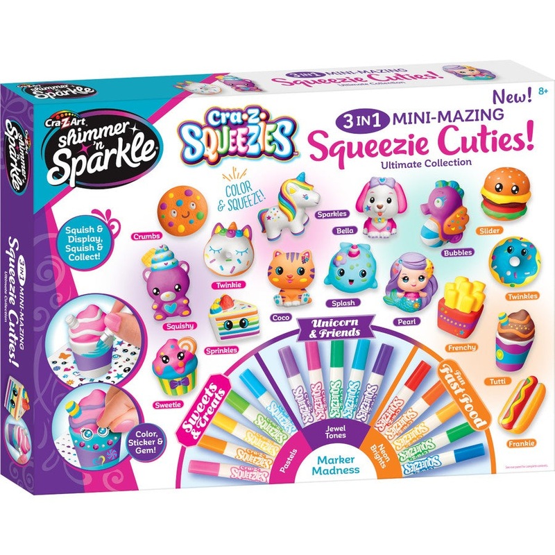 SQUEEZIE CUTIES 3 IN 1 MINI MAZING SET