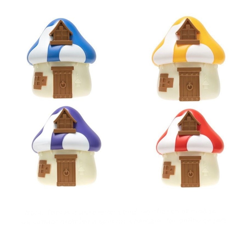 SMURF 3" MYSTERY MUSHROOM HOUSE AST