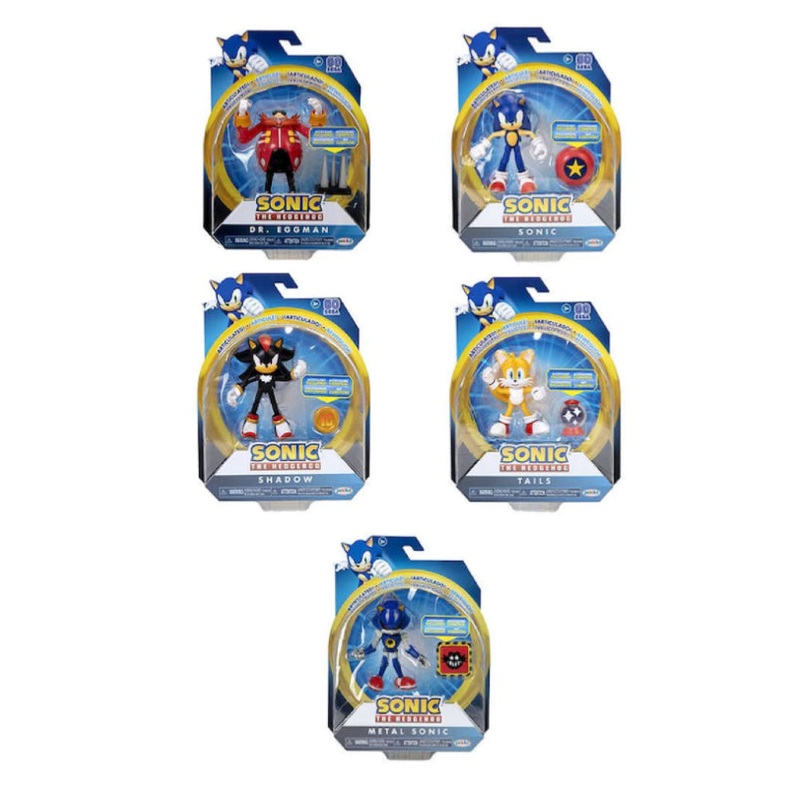 SONIC THE HEDGEHOG ARTICULATED FIG ASSTD