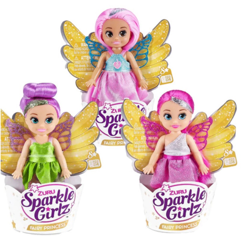 SPARKLE GIRLZ 4.7" FAIRY CUPCAKE AST