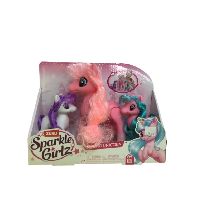 SPARKLE GIRLZ UNICORNS 3 PACK
