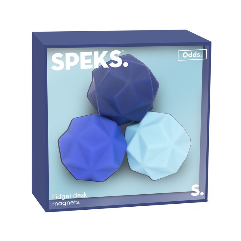 SPEKS SOFT SILICONE FIDGET MAGNETS BLUE