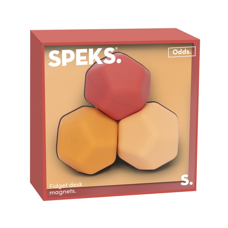 SPEKS SOFT SILICONE FIDGET MAGNETS ORANG