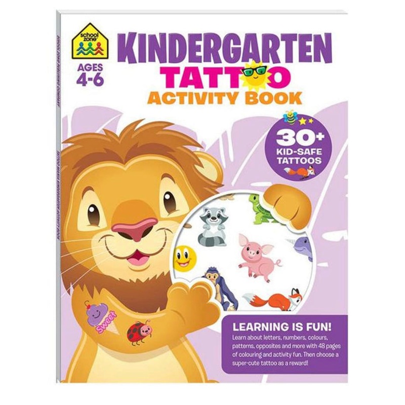 School Zone Kindergarten Tattoo Activity