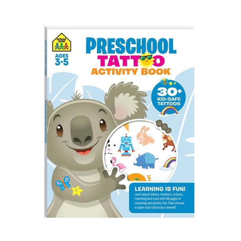 SCHOOL ZONE TATTOO ACTIVITY BOOK