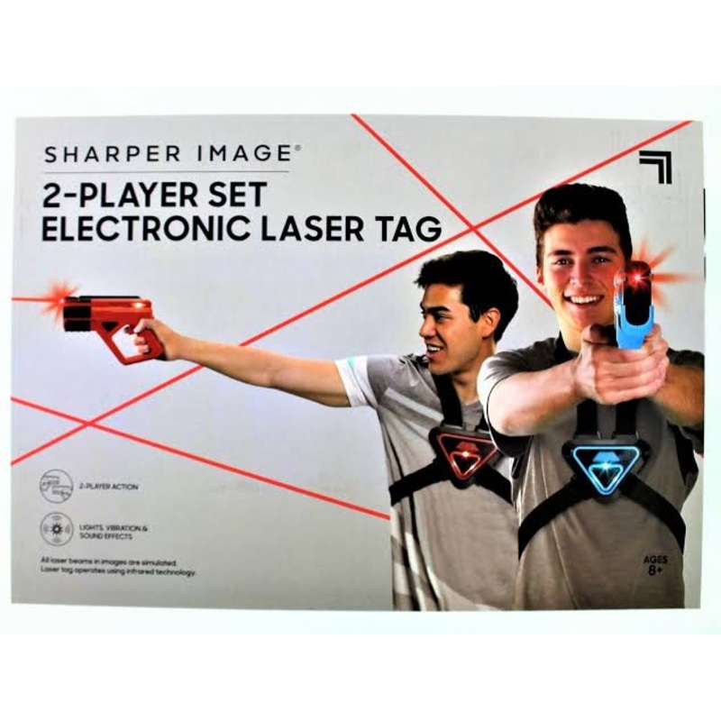 SHARPER IMAGE LASER TAG 2 PLAYER SET