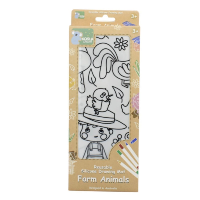 Silicone Reusable Drawing Mat Farm