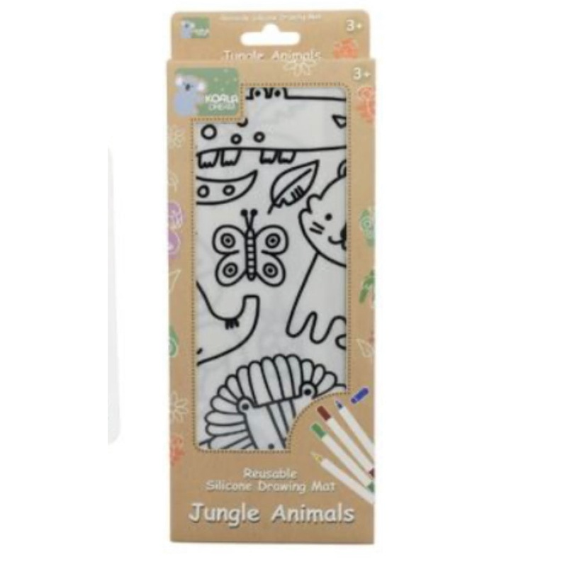 SILICONE REUSABLE DRAWING MAT JUNGLE