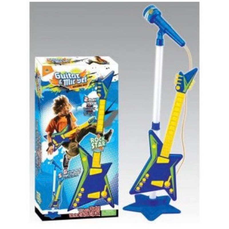 ROCK GUITAR W MICROPHONE STAND