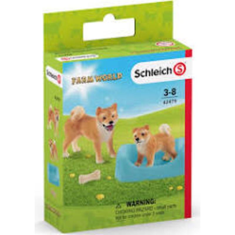 Schleich 42479 Inu Mother & Puppy