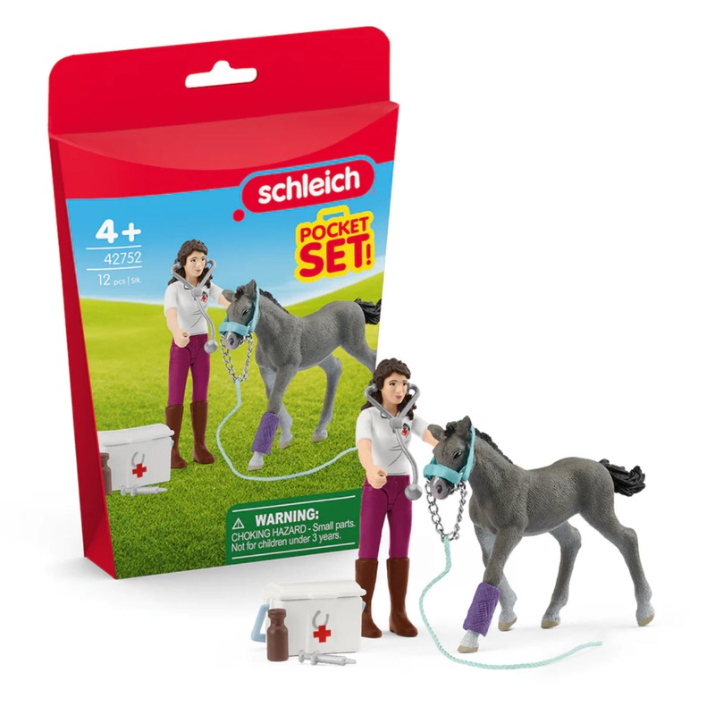 SCHLEICH 42752 MRS KRAMER WITH FOAL
