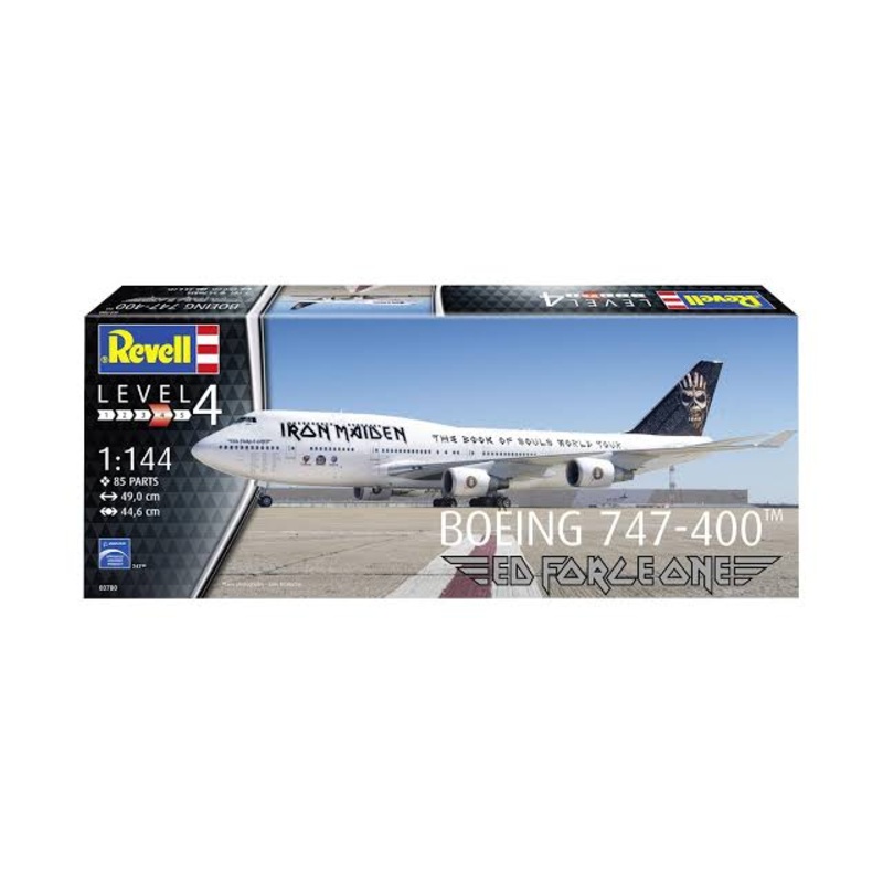 REVELL 1:144 BOEING 747-400 IRON MAIDEN