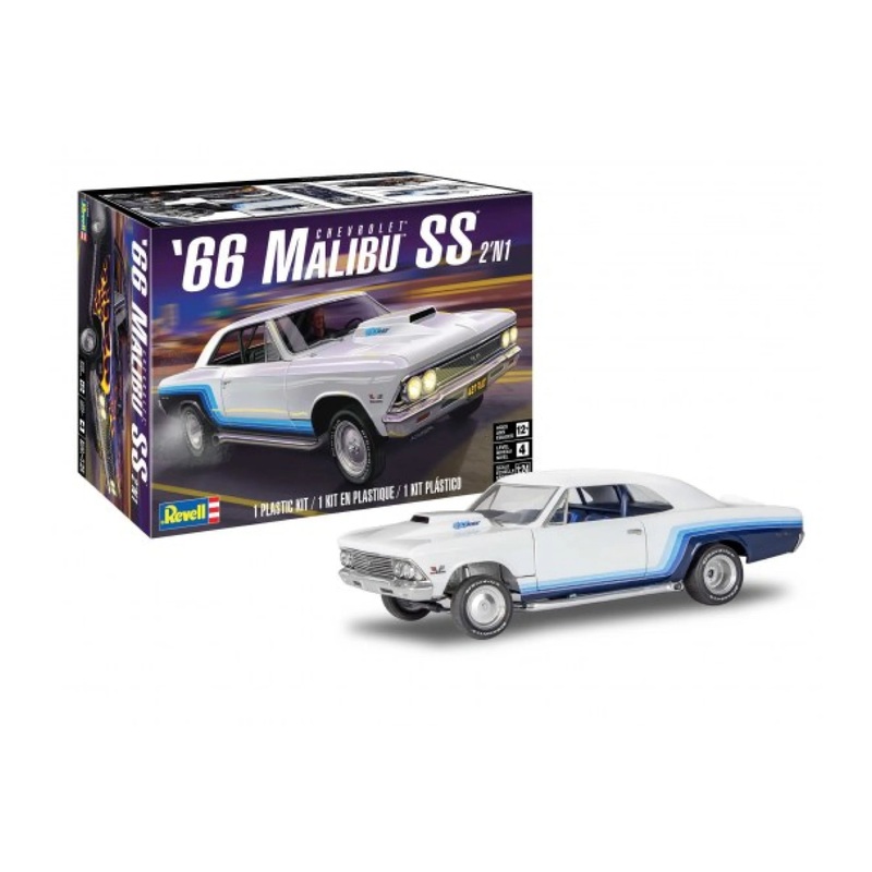 REVELL 1:24 '66 MALIBU SS 2 IN 1