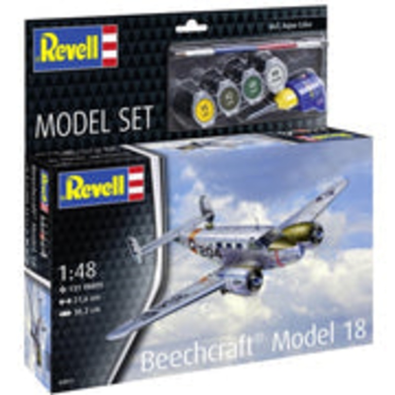 REVELL 1:48 MODEL SET BEECHCRAFT 18