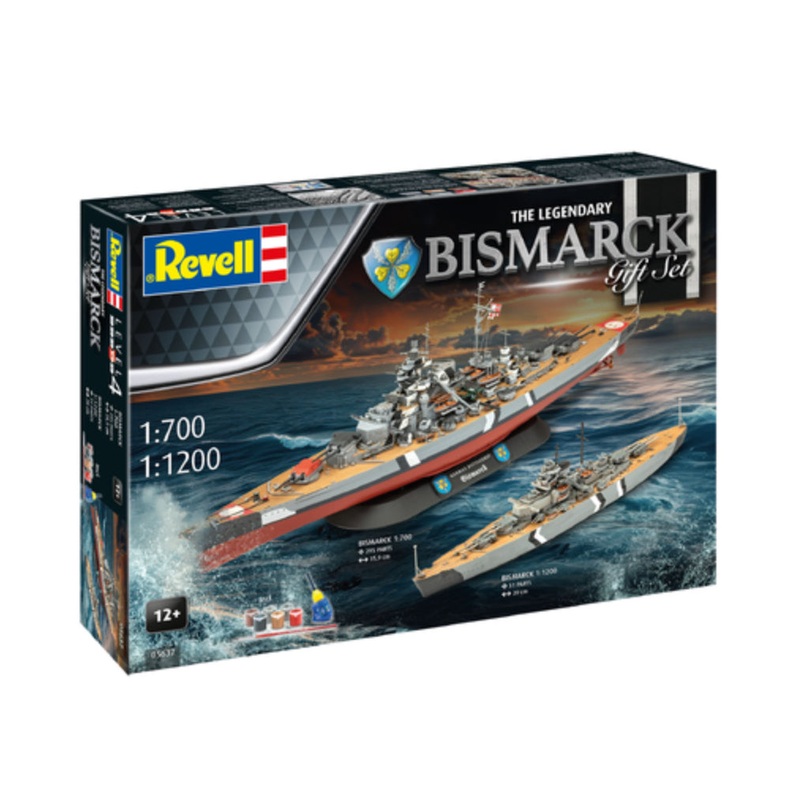 REVELL 1:700 LEGEND BISMARCK GIFT SET