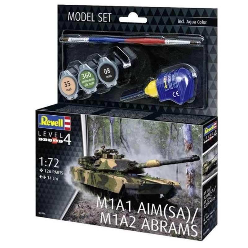REVELL 1:72 MODEL SET M1A1 AIM M1A2