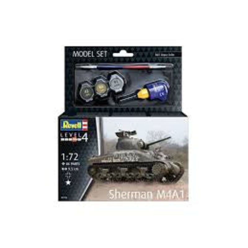 REVELL 1:72 MODEL SET SHERMAN M4A1