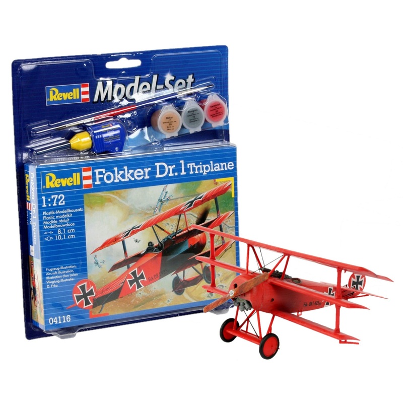 REVELL 1:72 STARTER FOKKER DR1 TRIPLANE