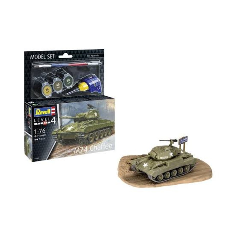 REVELL 1:76 MODEL SET M24 CHAFFEE