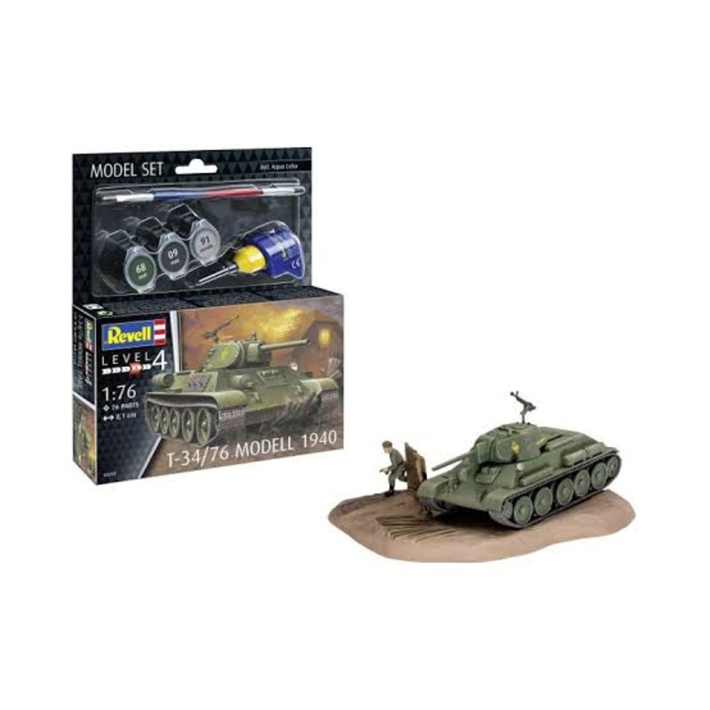 REVELL 1:76 MODEL SET T-34/76 MODELL '40