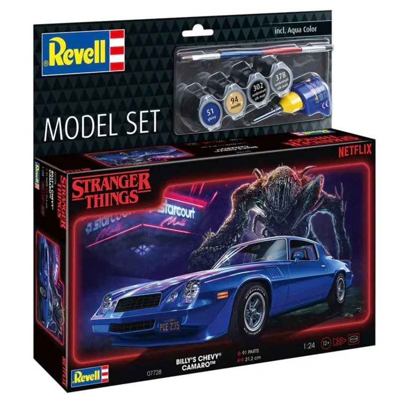 REVELL MODEL SET CHEV CAMARO STRANGE