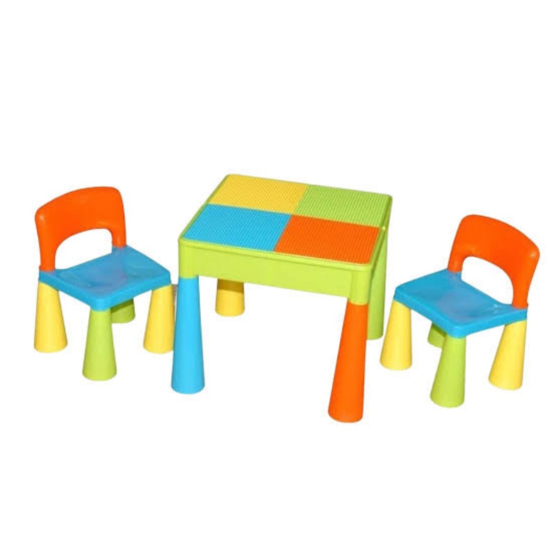 REVERSIBLE BLOCK TABLE AND CHAIRS UNI