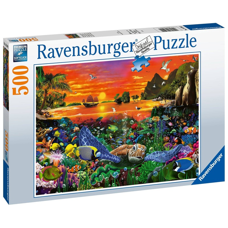 PUZZLE 500PC TURTLES IN THE REEF