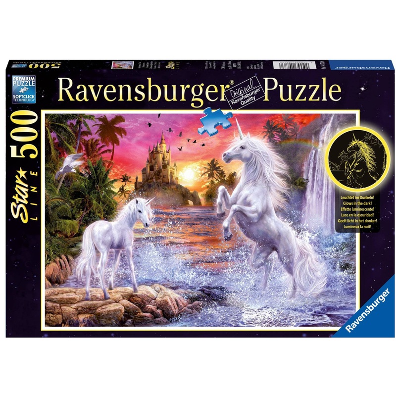 PUZZLE 500PC UNICORNS AT THE RIVER