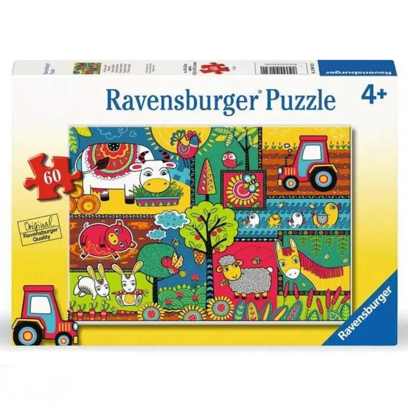PUZZLE 60PC A DAY ON THE FARM