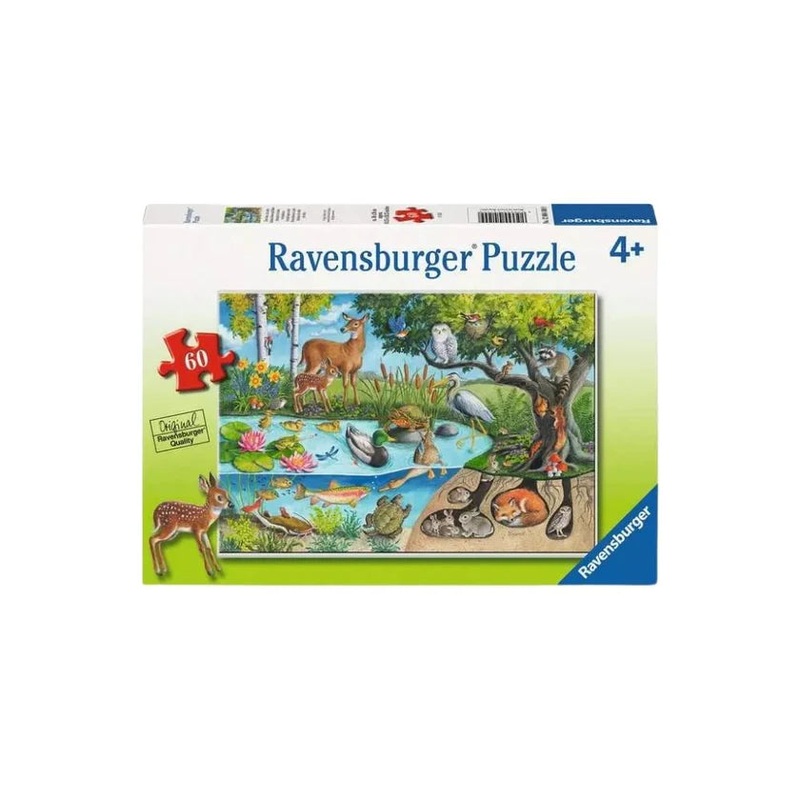 PUZZLE 60PC ANIMALS ABOVE & BELOW