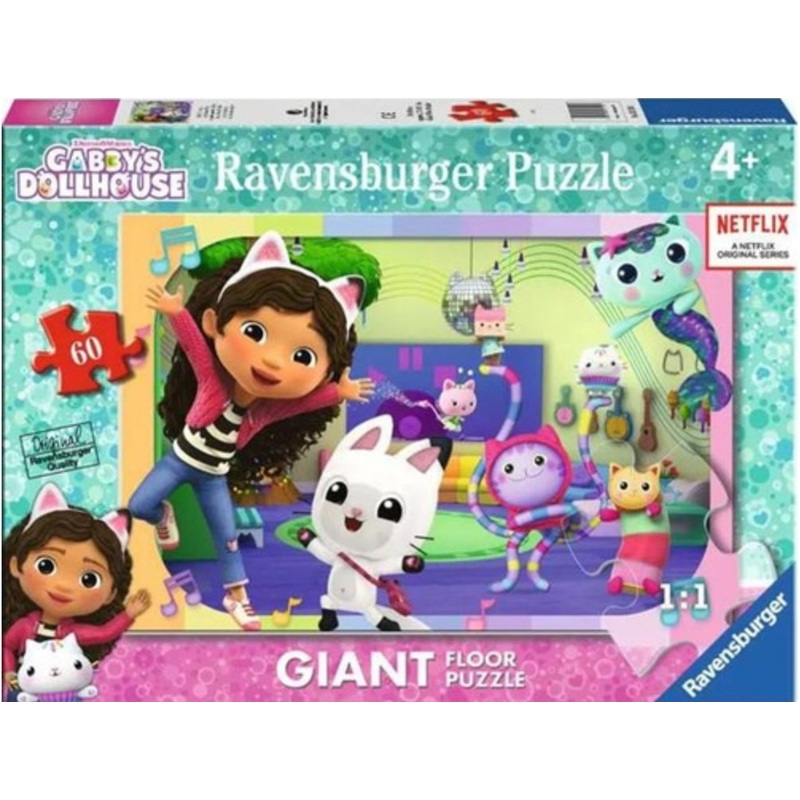 PUZZLE 60PC GIANT FLOOR GABBY'S DOLLHOUS
