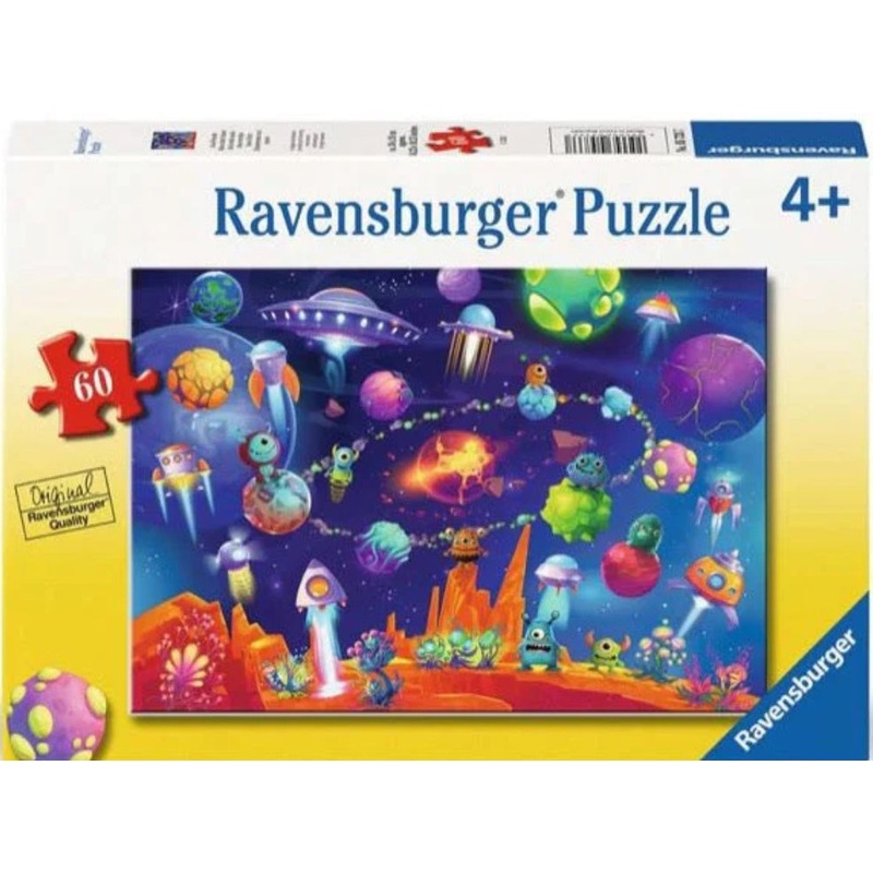 PUZZLE 60PC SPACE ALIENS