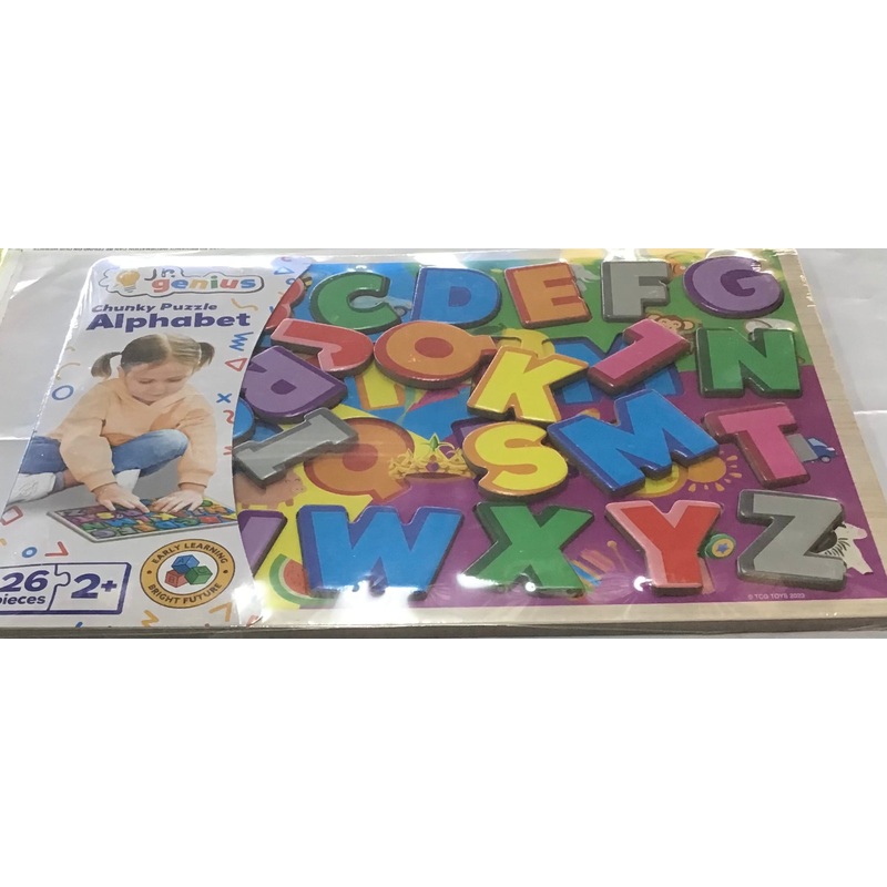 PUZZLE JR GENIUS WOODEN ALPHABET 26PC