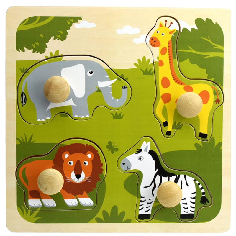 PUZZLE LARGE PEG SAFARI ANIMAL